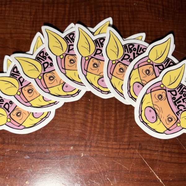 Abolish Police Pig Head Stickers