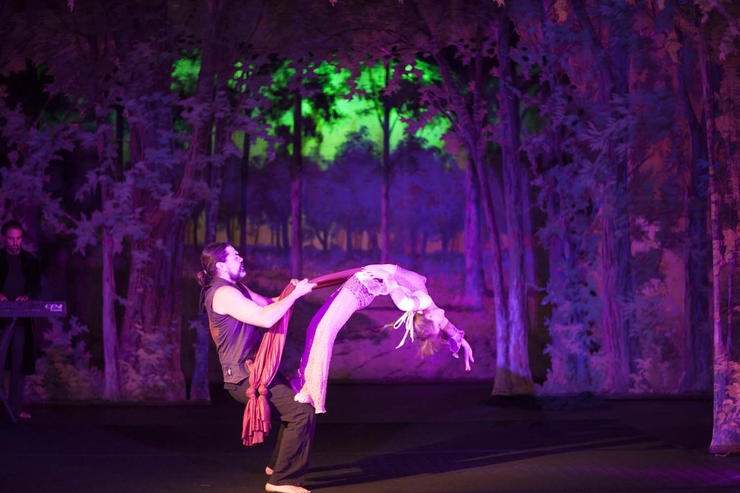 Gillian Maurer and Jeff Anderson. Choreography by Evan Westbrook as part of 'Maya'. Photo by Toby Maurer.