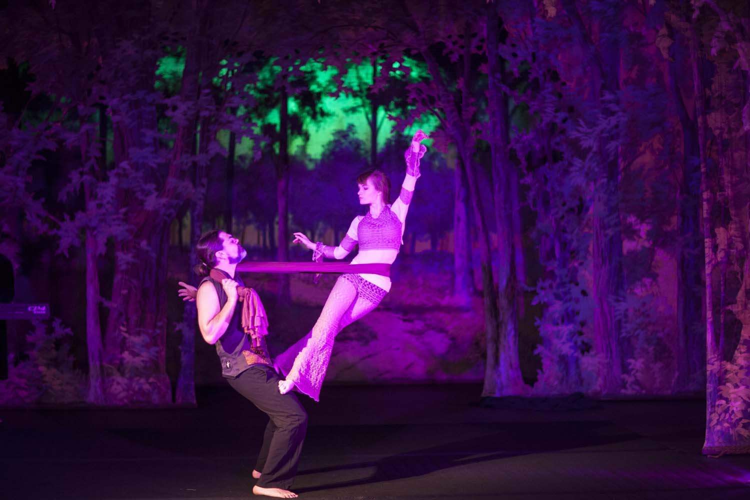 Gillian Maurer and Jeff Anderson. Choreography by Evan Westbrook as part of 'Maya'. Photo by Toby Maurer.