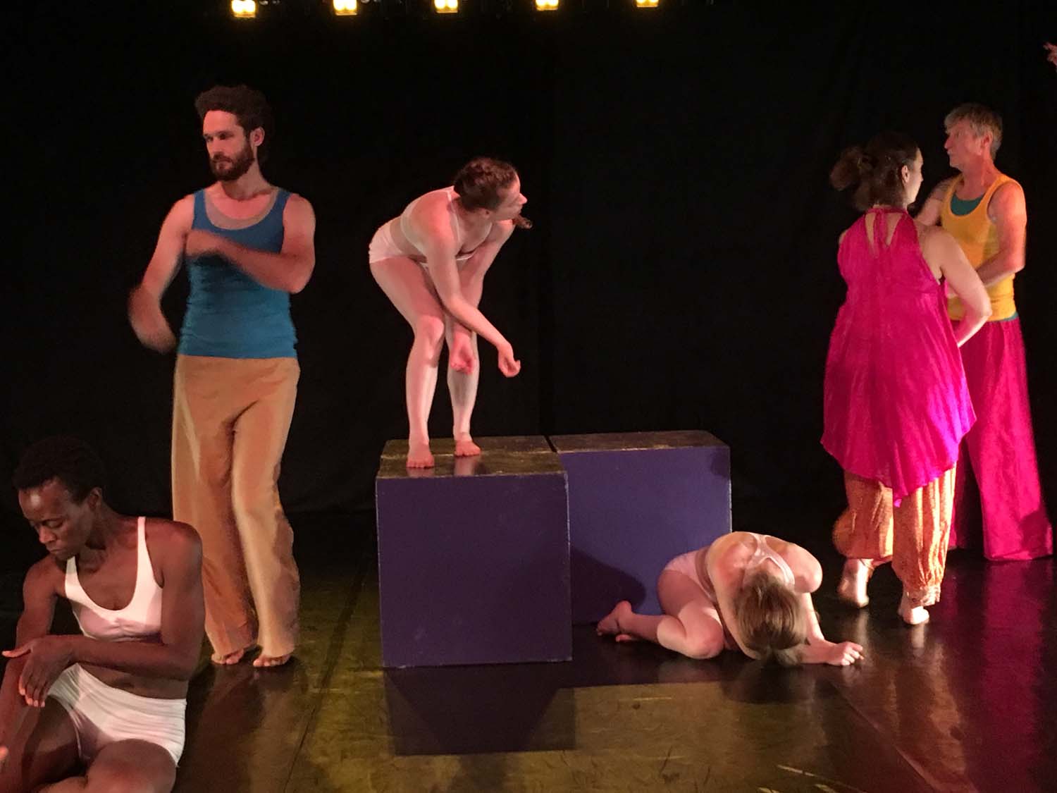 Gillian Maurer and ACDT dancers. Choreography by Coco Palmer Dolce as part of 'Shattered'.