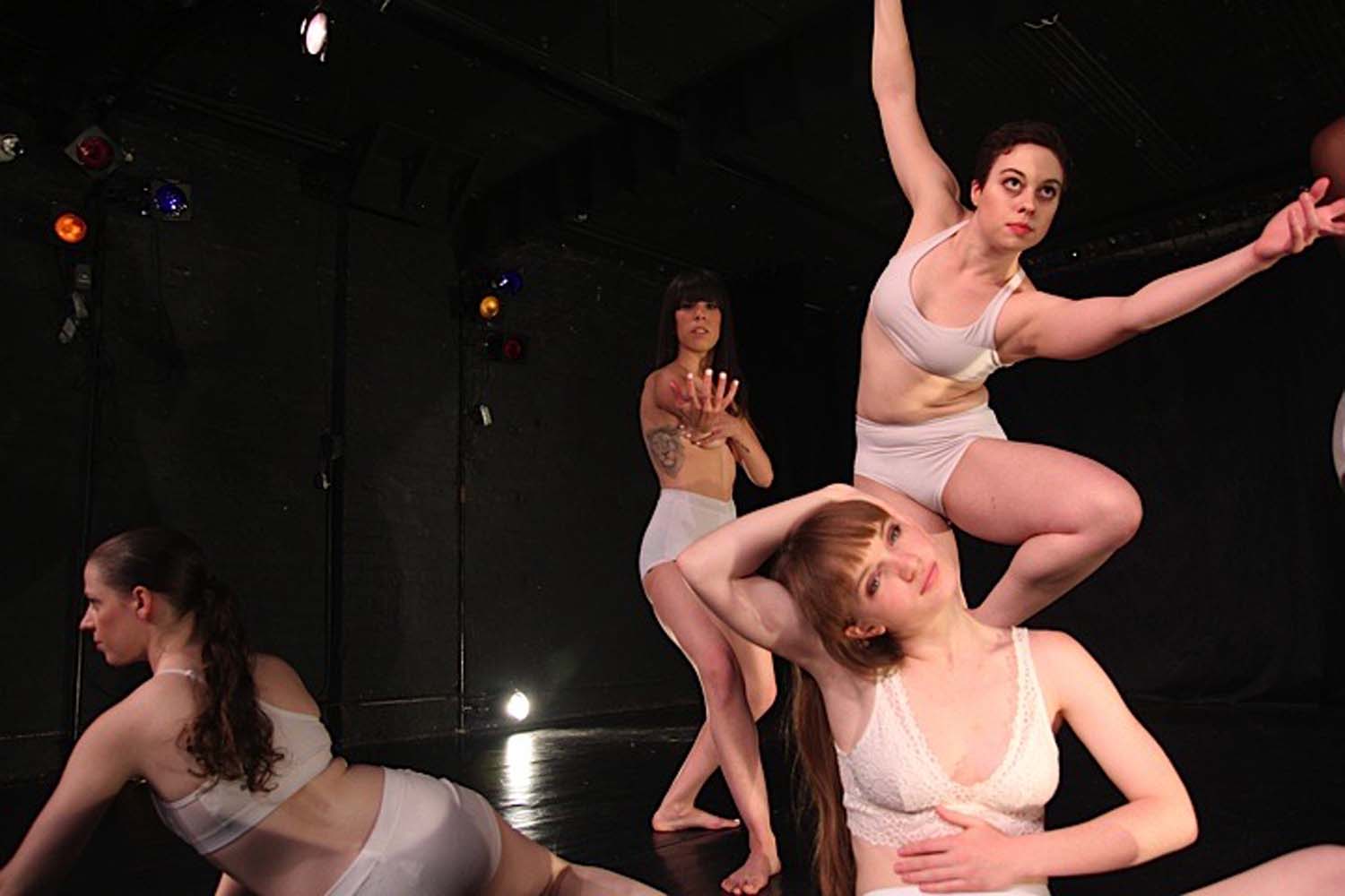 Gillian Maurer and ACDT dancers. Choreography by Coco Palmer Dolce as part of 'Shattered'.