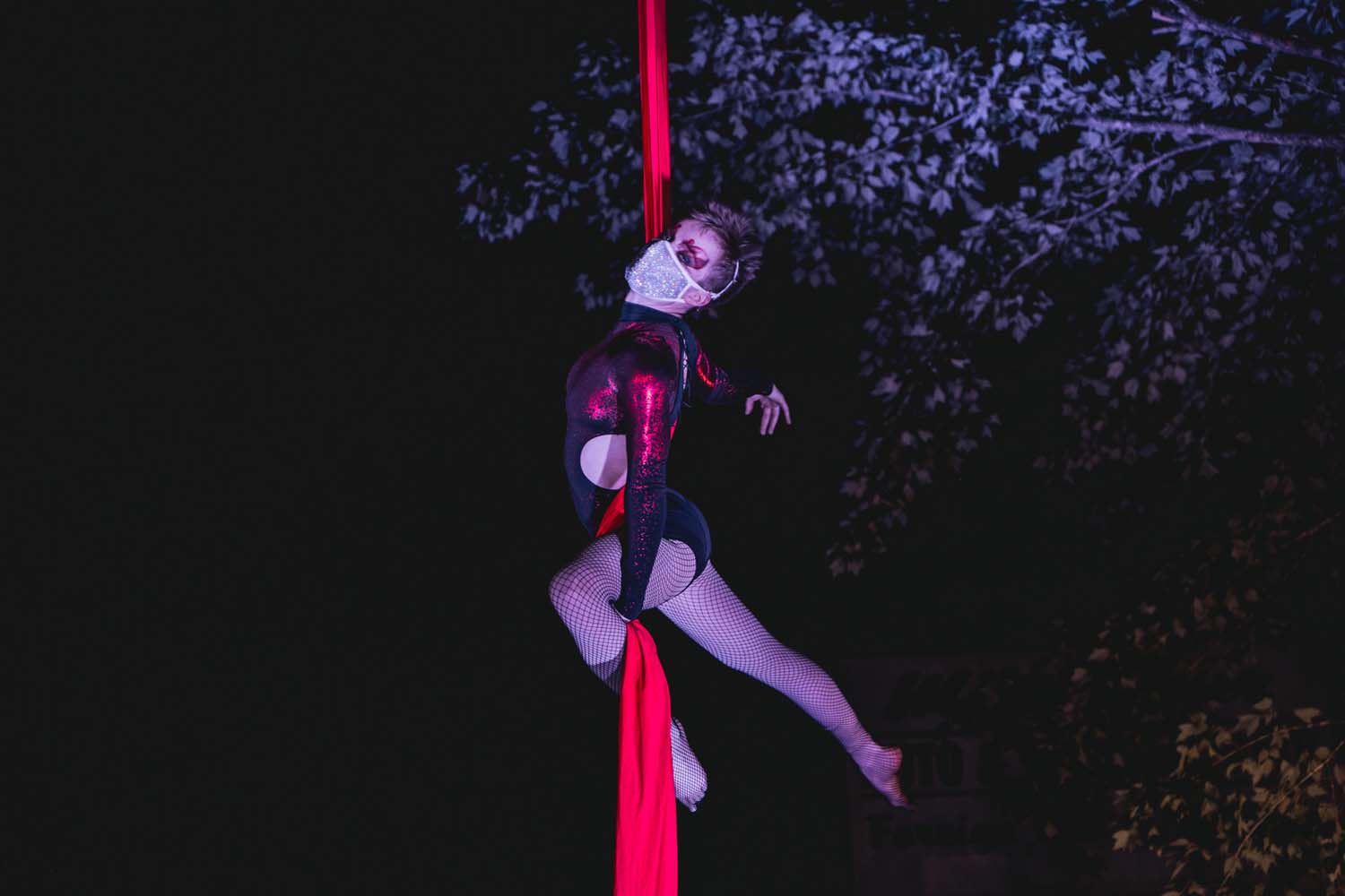 Gillian Maurer on Silks. Choreography by Gillian Maurer. Photographer Unknown.