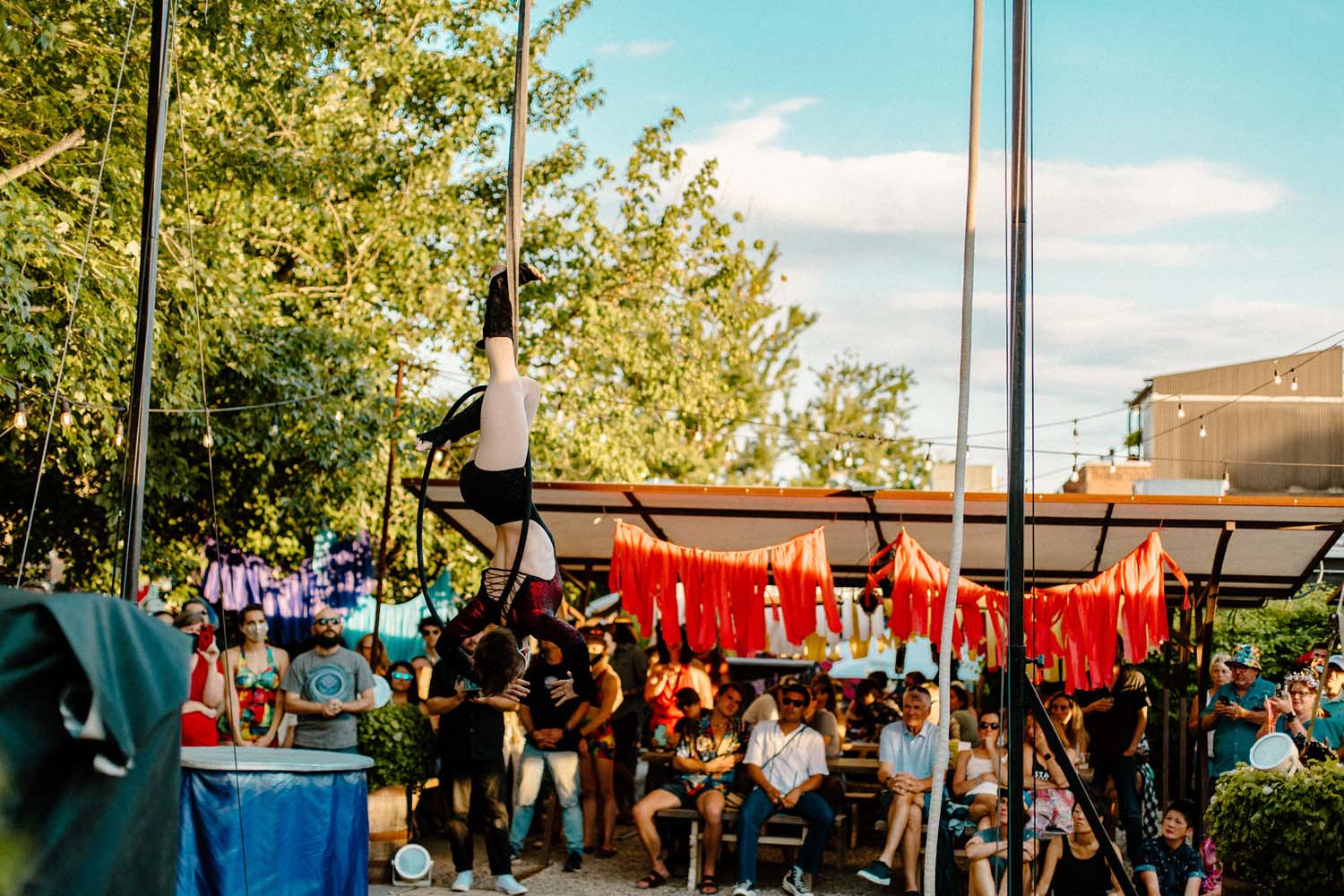 Gillian Maurer on Lyra. Choreography by Gillian Maurer. Photographer Unknown.