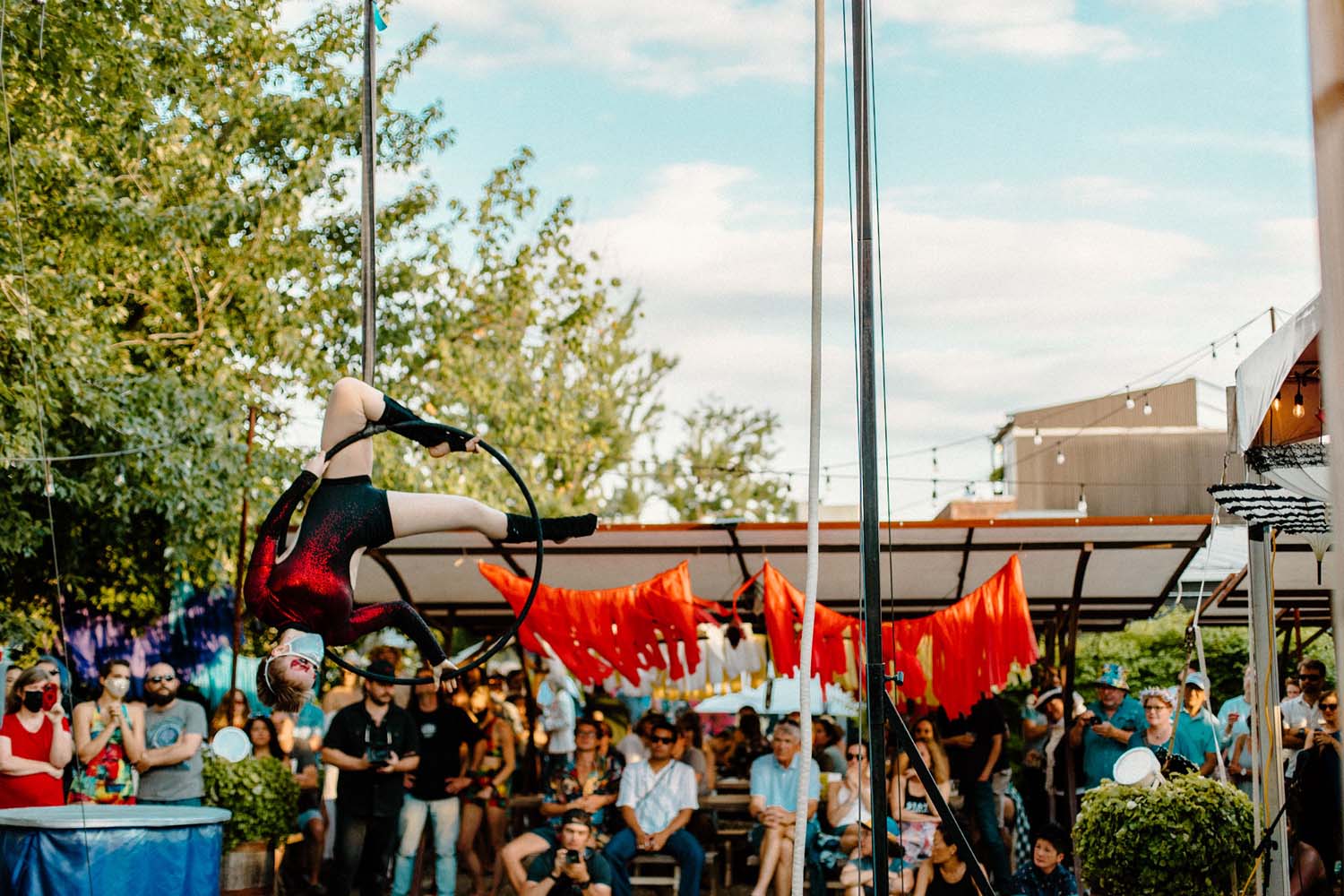 Gillian Maurer on Lyra. Choreography by Gillian Maurer. Photographer Unknown.