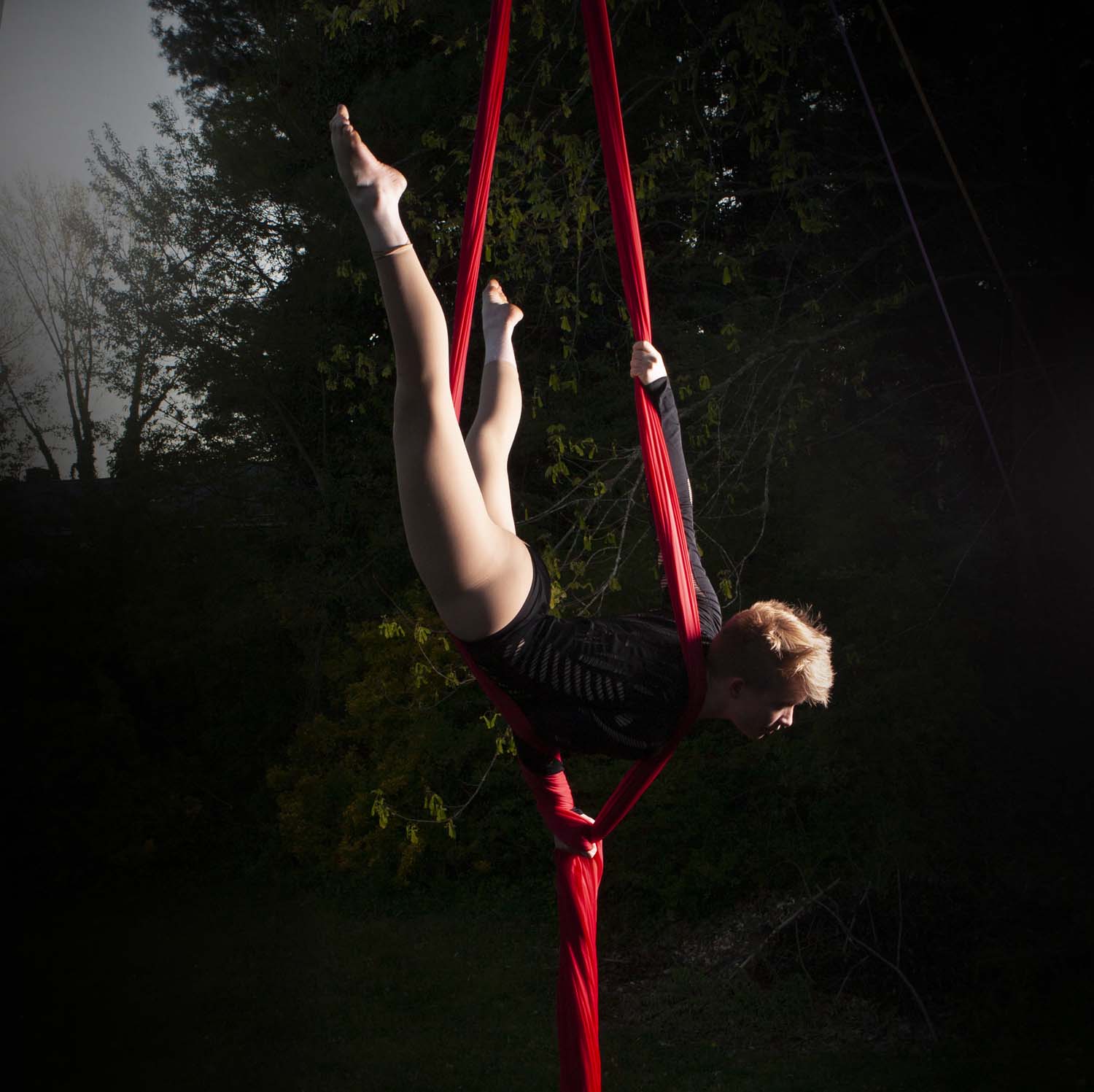Gillian Maurer on Silks. Photo by Toby Maurer.