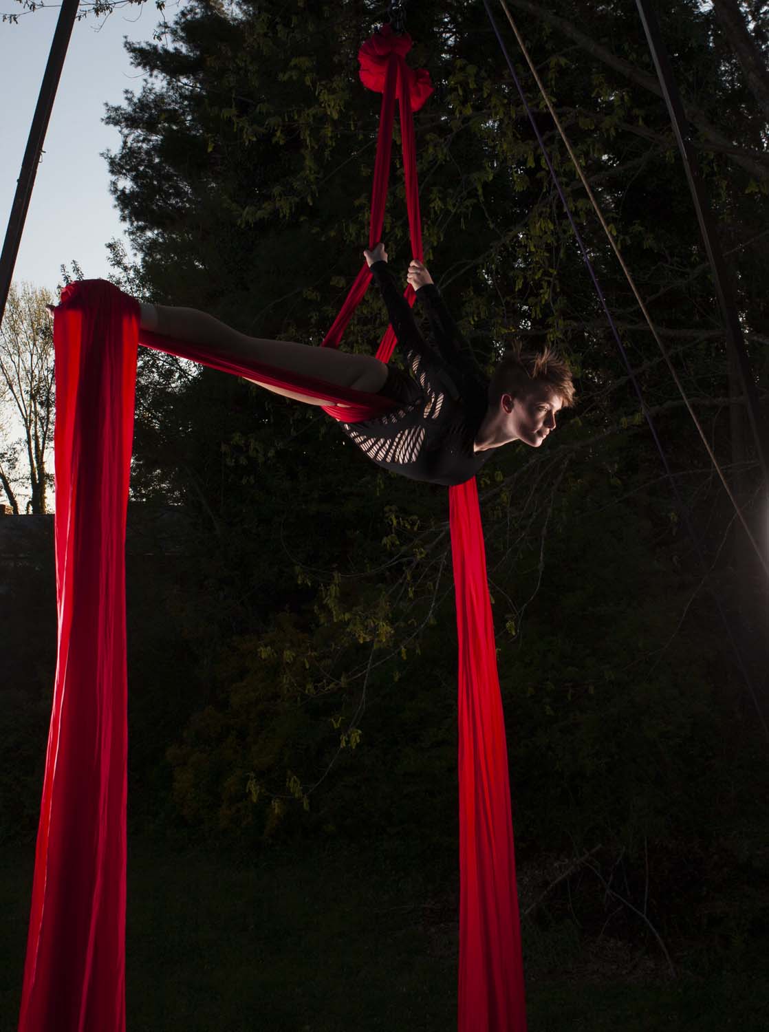 Gillian Maurer on Silks. Photo by Toby Maurer.